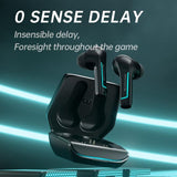 Wireless Bluetooth Game Earphones with Noise Reduction - H2s Pro - Black - Top-Down View