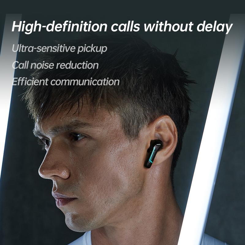 Wireless Bluetooth Game Earphones with Noise Reduction - H2s Pro - Black