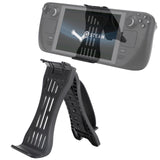 Steam Deck Charging Base for Mobile Power and Desktop Bracket - Black - Front View