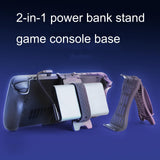 Steam Deck Charging Base for Mobile Power and Desktop Bracket - Black - 45-Degree Angle