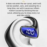 Air Conduction Bluetooth Earphone - Business Model - Black - Close-Up Angle