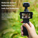 Portable Sunshade Hood for Dji Pocket 3 Screen Protection - Top-Down View