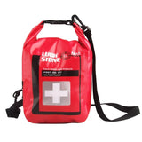 Waterproof 5L First Aid Bag For Outdoor Adventures Red - Front View