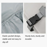 Portable Storage Bag for Dyson Hair Curler - Pu Leather - Black - Rear View