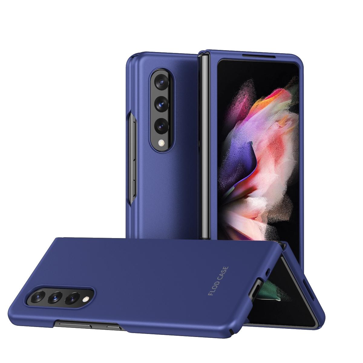 For Samsung Galaxy Z Fold4 5G Foldable Shockproof Phone Case - Blue