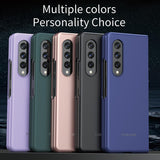 For Samsung Galaxy Z Fold4 5G Foldable Shockproof Phone Case - Blue - Side View