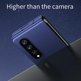 For Samsung Galaxy Z Fold4 5G Foldable Shockproof Phone Case - Blue - 45-Degree Angle