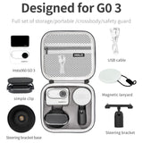 Insta360 Go 3 Portable Storage Case - Pu Material - Top-Down View