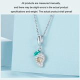925 Sterling Silver Mango Bracelet Pendant - 45-Degree Angle