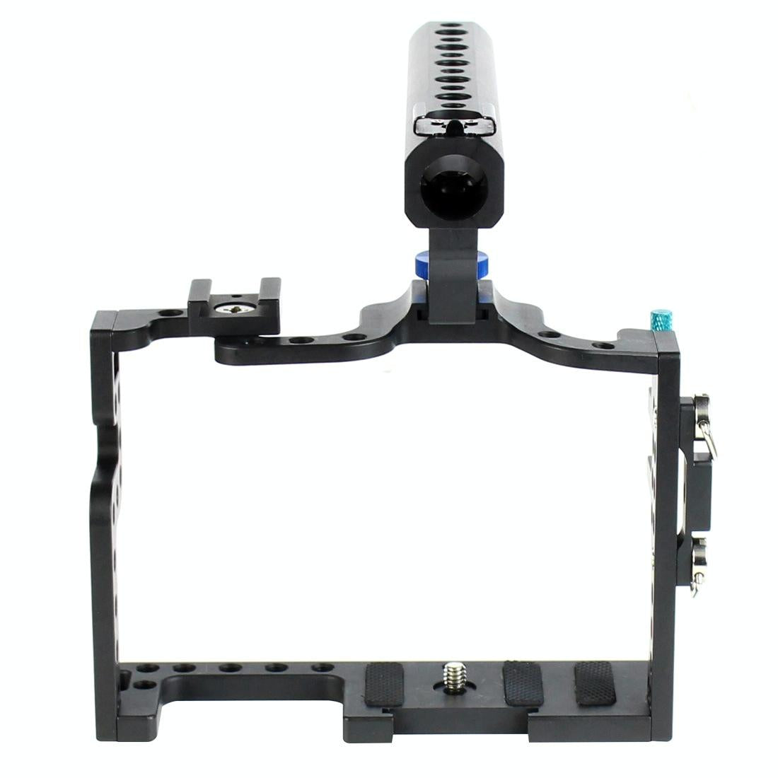Video Cage Stabilizer With Metal Handle Black for Panasonic Lumix Gh3 / Gh4