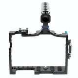 Video Cage Stabilizer With Metal Handle Black for Panasonic Lumix Gh3 / Gh4 - Top-Down View