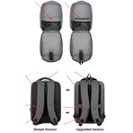 Waterproof Business Laptop Backpack with Usb Port - 15 Inch Capacity - Simplified Black