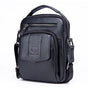 Retro Leather Shoulder Bag For Men Large Capacity - Black