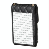 Vertical Card Bag With Metal Buckle For Mobile Phones - Dark Purple - Extra Image
