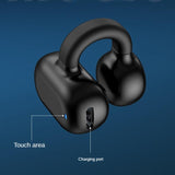 Wireless Single-ear Bluetooth 5.3 Earphone - Z28 - Black Box Packag - Side View