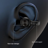 Wireless Single-ear Bluetooth 5.3 Earphone - Z28 - Black Box Packag - Top-Down View