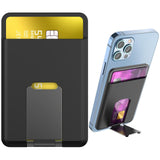 Universal Mobile Phone Card Holder Organizer Bag - Black - Extra Image