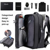 Large Capacity Vacuum Compression Backpack - Side View