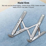 Lenovo Thinkplus Folding Laptop Stand - Silver - Close-Up Angle