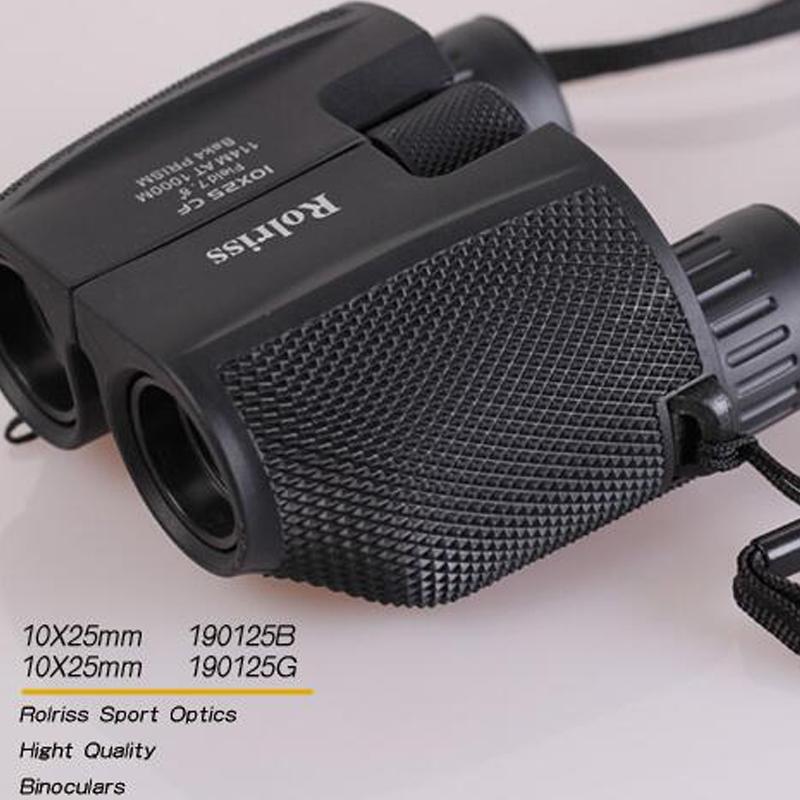 Portable Waterproof Binocular for Outdoor Sports - 10x25 High Power Telescope