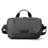 3 Point Strap Men Cycling Chest Bag Anti Sway Design - Black