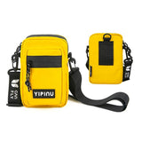 Stylish Single Shoulder Phone Bag For Students - Black - Extra Image