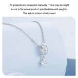 925 Sterling Silver Platinum Plated Starlight Five Pointed Star Diy Beads - 45-Degree Angle