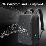 Usb Charging Anti-theft Business Backpack - Black - Top-Down View