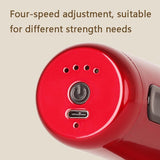 Mini Vibration Massage Gun - Brushless Grey - Top-Down View