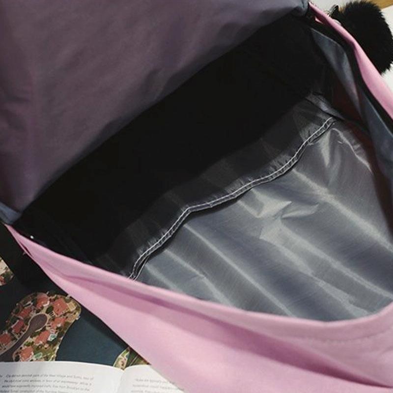 Student Canvas Backpack - Light Grey