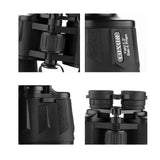 High Power Outdoor Binoculars for Low Light Night Vision - 20x50 - Black - Top-Down View