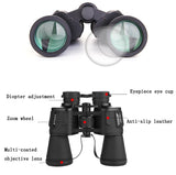 High Power Outdoor Binoculars for Low Light Night Vision - 20x50 - Black - Rear View