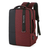 Large-capacity Laptop Backpack with Usb Charging - Ideal for Business Commuters - Red - Extra Image