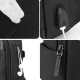 Waterproof Men Chest Bag Multifunctional Shoulder Crossbody For Riding And Casual Use - Black - Extra Image