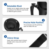 Pair of Silicone Vr Handle Cases for Meta Quest Pro - Black - 45-Degree Angle
