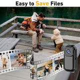 1080P Mini Action Cam For Sport Dv Video Recording 0.96 Inch Pocket Camera - White - Top-Down View