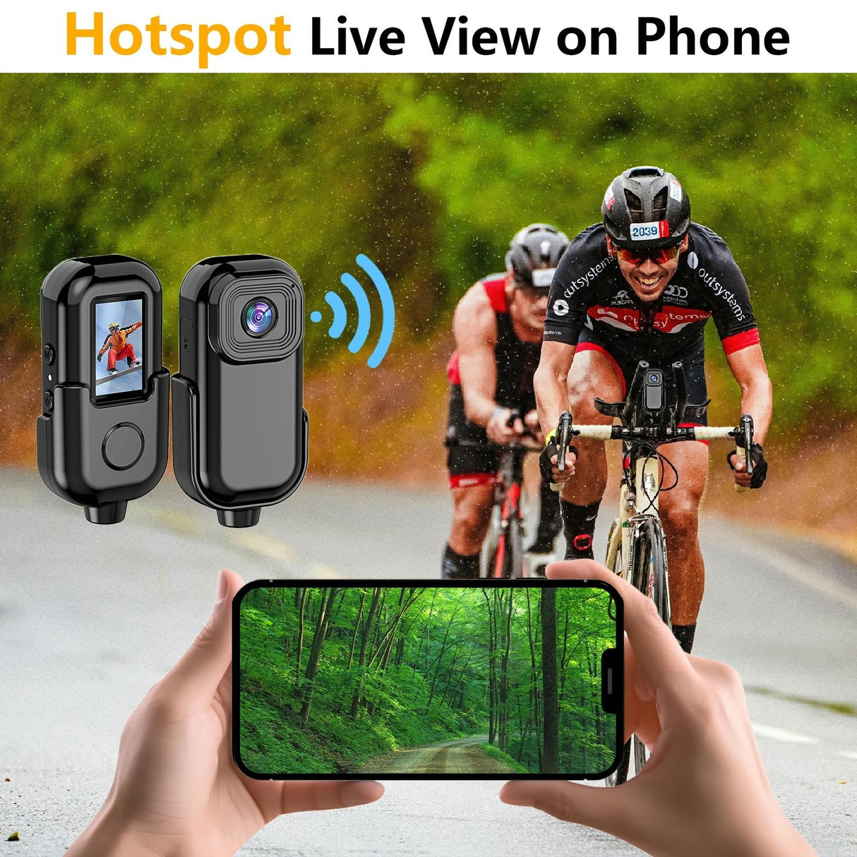 1080P Mini Action Cam For Sport Dv Video Recording 0.96 Inch Pocket Camera - White
