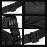 Lightweight Men Shoulder Bag For Commuting - Black - Extra Image