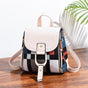 Stylish Ladies Leather Backpack - Soft Pu Material - White
