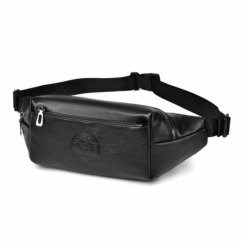 Large Capacity Waterproof Sports Waist Pack For Men - Black