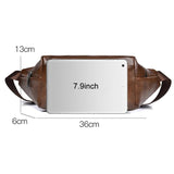 Large Capacity Waterproof Sports Waist Pack For Men - Black