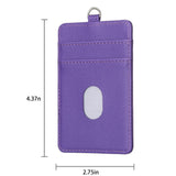 Vertical Id Card Bag & Lanyard - Brown