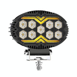 5.5 Inch Elliptical Hybrid Luminous Seagull Angel Eye Car Work Light - Front View