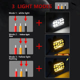 5.5 Inch Elliptical Hybrid Luminous Seagull Angel Eye Car Work Light - Low Angle