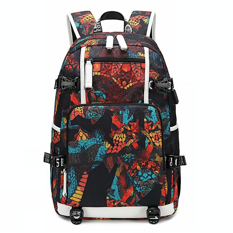 Student Thermal Backpack - Lightweight & Durable - Printed Red