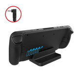 Steam Deck Console Holder + Charging Cable Set 2 Pcs - Close-Up Angle
