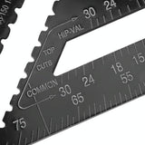 Woodworking Square Layout Gauge - Angle Ruler Measuring Tool - 7 Inch Black Metric - Extra Image