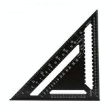 Woodworking Square Layout Gauge - Angle Ruler Measuring Tool - 7 Inch Black Metric - Extra Image