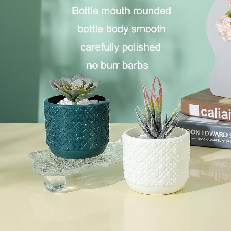 Versatile Vase for Wet and Dry Flowers - Glazed Finish Durable Design - Milk White