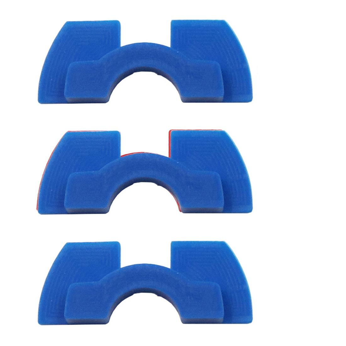 3-piece Shockproof Rubber Dampers for Xiaomi M365 Scooter - Black